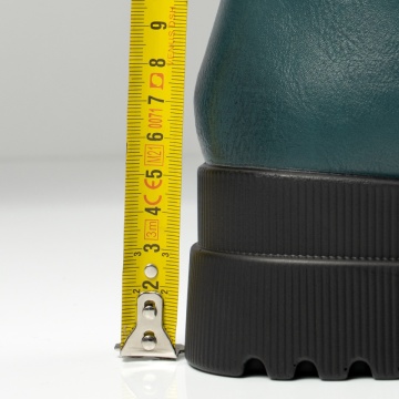 Bocanci dama cu siret si fermoar verzi MOD12628, 4, modlet.ro