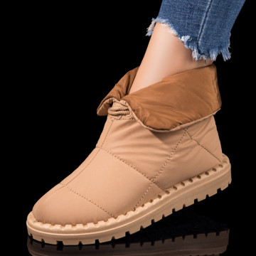 Cizme dama impermeabile khaki cu siret MOD10441, 3, modlet.ro