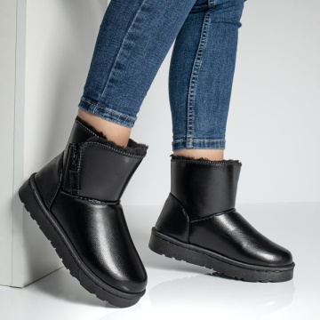 Cizme dama scurte cu fermoar negre MOD07729, 4, modlet.ro