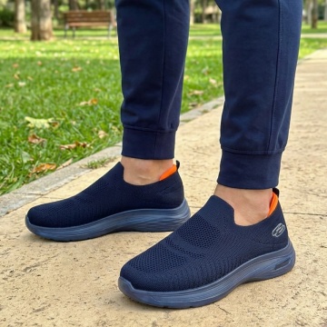 CUPON, Espadrile barbati cu talpa joasa albastre DAN2, modlet.ro