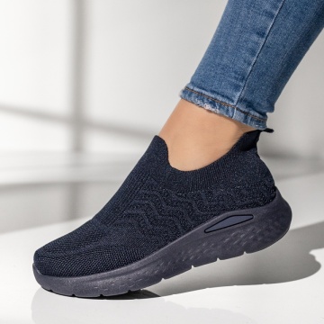 Espadrile dama cu talpa groasa albastre MOD14210, 2, modlet.ro