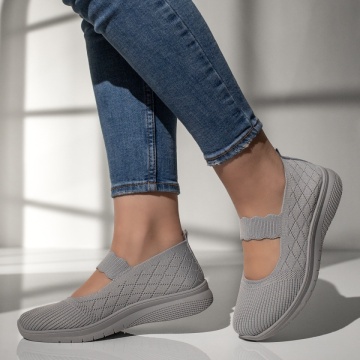 Espadrile dama cu talpa groasa gri MOD13180, 2, modlet.ro