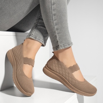 Espadrile dama cu talpa groasa khaki EMA12, 3, modlet.ro