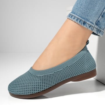 Espadrile dama cu talpa joasa din material textil albastru deschis ZEF13064, 2, zeforia.ro