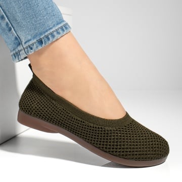 Espadrile dama cu talpa joasa din material textil verzi ZEF13064, 4, zeforia.ro