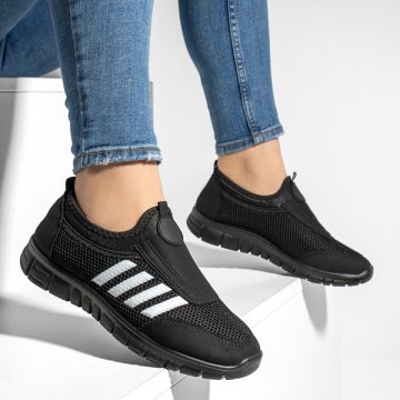 Espadrile sport dama cu talpa groasa negre MOD13181, 3, modlet.ro