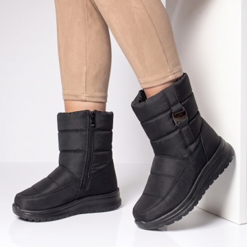 Ghete dama din fas cu talpa groasa negre GINA35, 3, modlet.ro