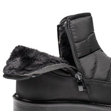 Ghete negre cu fermoar din fas MOD14163, 4, modlet.ro