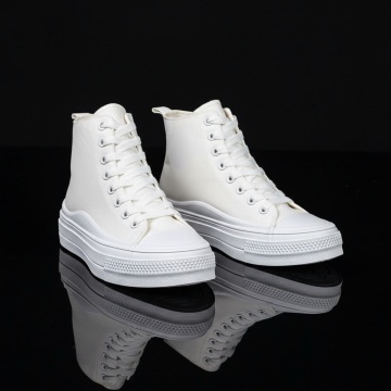 Ghete sport dama cu talpa groasa albe MOD07978, 3, modlet.ro