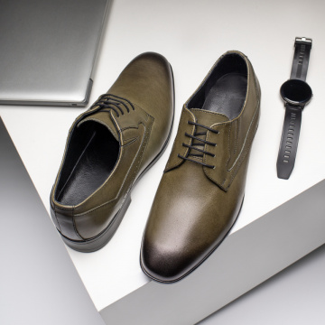 Pantofi barbati eleganti cu siret verzi din Piele naturala MOD09404, 2, modlet.ro
