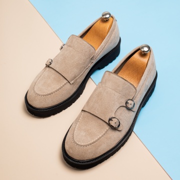 Pantofi casual barbati cu talpa groasa bej MOD13720, 3, modlet.ro