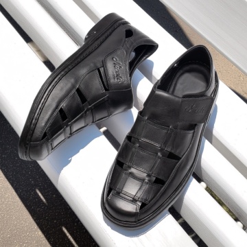 Pantofi casual barbati din Piele naturala negri MOD08934, 2, modlet.ro