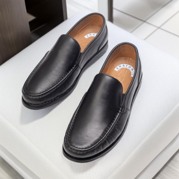 Pantofi casual barbati negri din Piele naturala MOD13122, 2, modlet.ro