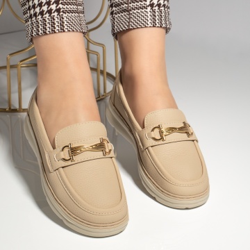 Pantofi casual dama bej MOD13270, 3, modlet.ro