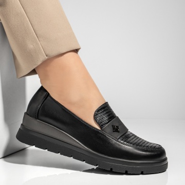 Pantofi casual dama cu platforma negri MOD13006, 3, modlet.ro