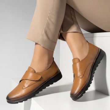 CUPON, Pantofi casual dama cu scai maro din Piele naturala MOD10350, modlet.ro