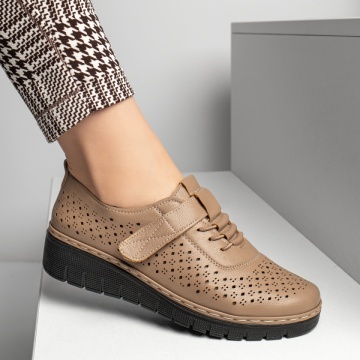 Pantofi casual dama cu scai maro MOD13353, 2, modlet.ro
