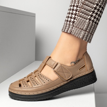 Pantofi casual dama cu scai maro MOD13354, 4, modlet.ro