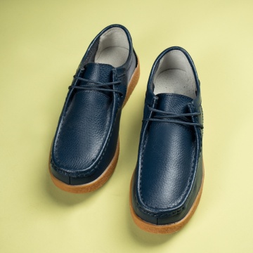 Pantofi casual dama cu siret albastri din Piele naturala MOD10903, 3, modlet.ro