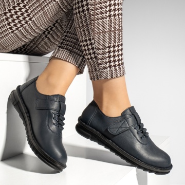 Pantofi casual dama cu siret si scai albastri MOD13227, 3, modlet.ro