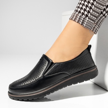 Pantofi casual dama cu talpa joasa negri MOD14274, 2, modlet.ro
