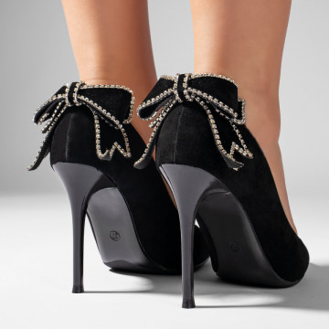 Pantofi dama Stiletto negri MOD10989, 5, modlet.ro