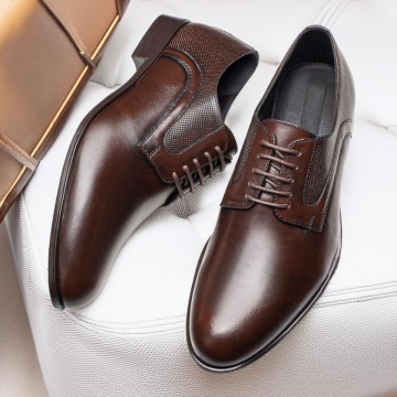 Pantofi eleganti maro barbati din Piele naturala MOD11911, 3, modlet.ro