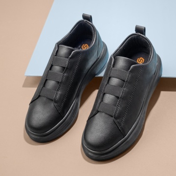 Pantofi sport barbati cu barete elastice negri MOD11651, 3, modlet.ro