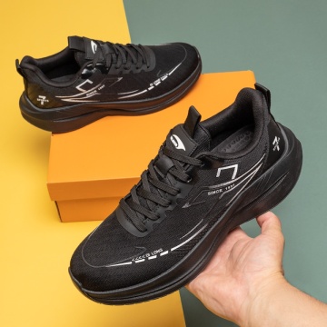 Pantofi sport barbati cu siret negri ION8, 2, modlet.ro
