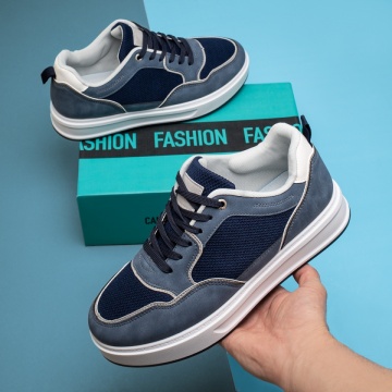 Pantofi sport barbati cu siret si talpa groasa albastri MOD14299, 1, modlet.ro