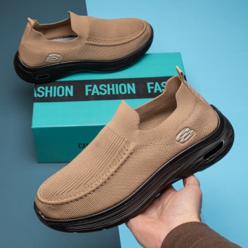 Pantofi sport barbati cu talpa groasa khaki ZEF13194, 2, zeforia.ro