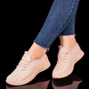 Pantofi sport dama cu talpa joasa roz MOD10147, 3, modlet.ro