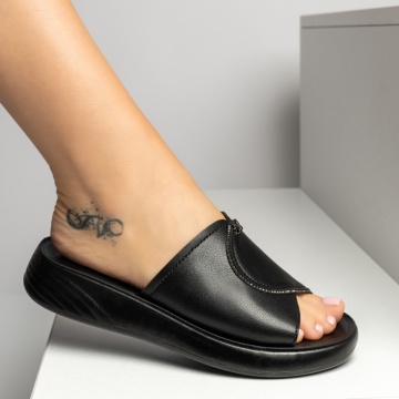 CUPON, Papuci casual dama cu talpa joasa negri MIA12, modlet.ro