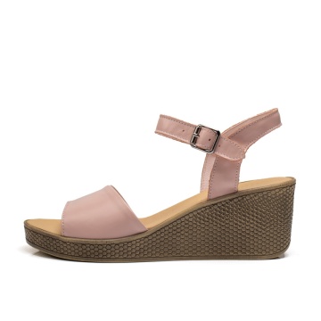 Sandale dama cu platforma roz din Piele naturala MOD11460, 2, modlet.ro