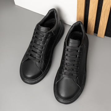 Tenisi barbati cu siret negri MOD14024, 3, modlet.ro