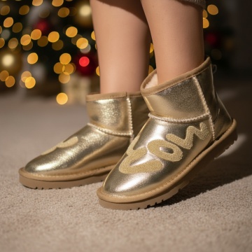 Cizme dama scurte aurii MOD0277, 3, modlet.ro