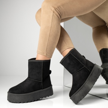 Cizme dama tip UG negru suede MOD12269, 2, modlet.ro