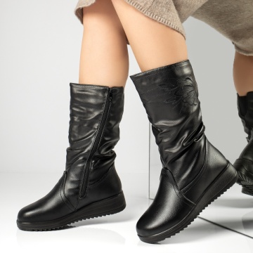 Cizme lungi dama cu platforma negre MOD12884, 2, modlet.ro