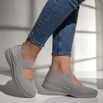 Espadrile dama cu talpa groasa gri MOD13180, 3, modlet.ro
