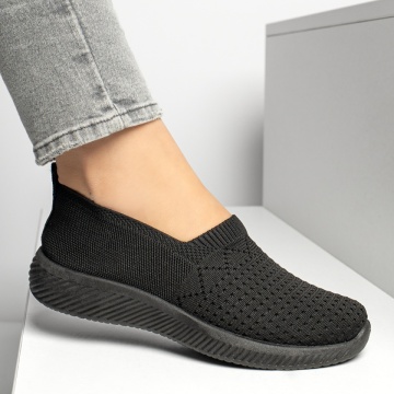 Espadrile sport dama din material textil negre ZEF13173, 2, zeforia.ro