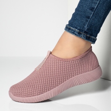 Espadrile sport dama din material textil roz MOD13057, 2, modlet.ro