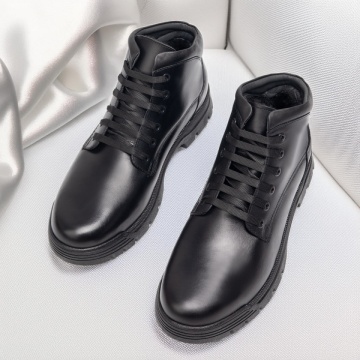 Ghete barbati negre din Piele Naturala MOD12514, 3, modlet.ro