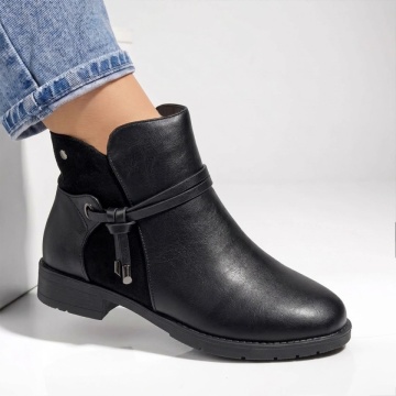 Ghete dama cu fermoar negre IRIS52, 3, modlet.ro