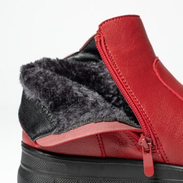 Ghete dama cu fermoar rosii MOD06477, 4, modlet.ro