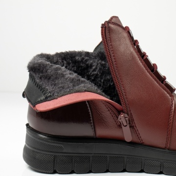 Ghete dama cu siret si fermoar visinii MOD10268, 2, modlet.ro