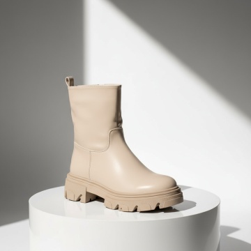 Ghete dama cu talpa groasa bej MOD02179, 3, modlet.ro