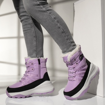 Ghete dama cu talpa groasa mov MOD14082, 3, modlet.ro