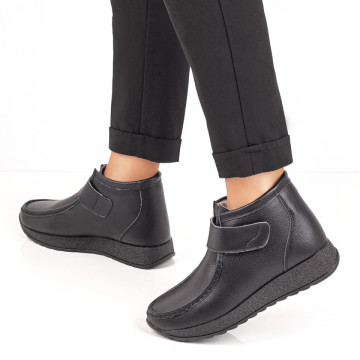 Ghete dama negre din Piele naturala MOD0288, 2, modlet.ro