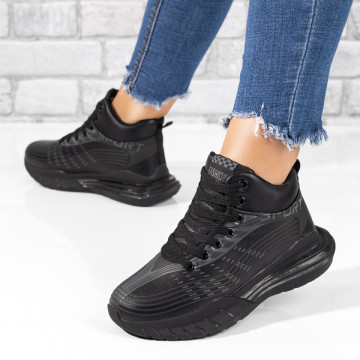 Ghete sport negre unisex MOD06748, 3, modlet.ro