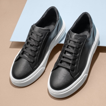 Pantofi barbati casual negri din Piele naturala MOD11908, 4, modlet.ro
